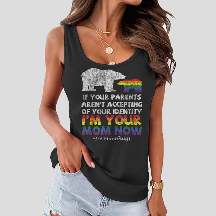 Rainbow Mama Bear Im Your Mom Proud Family Gay Lgbtq Mother Women Flowy Tank
