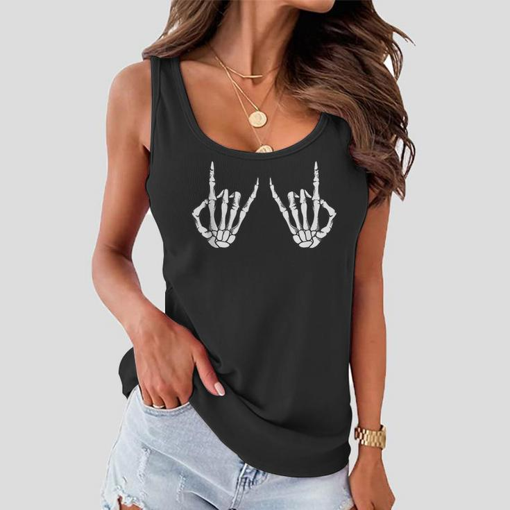 Sign Of The Horns Lover Design - For Cool Men And Women Women Flowy Tank