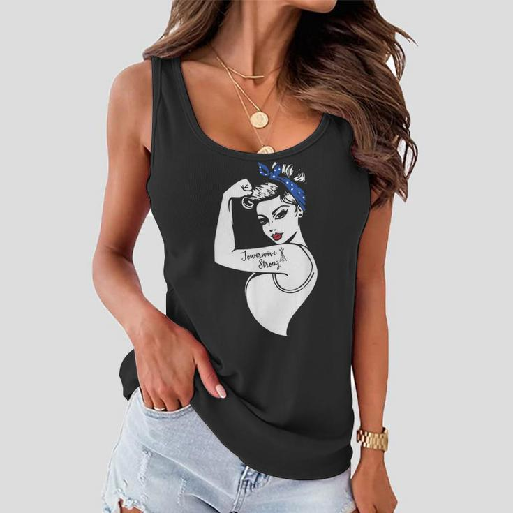 Towerwive Strong Tower Climber Proud Wife Husband Job Pride Women Flowy Tank