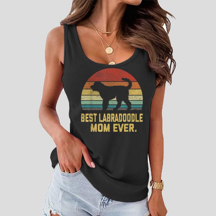 Vintage Best Labradoodle Mom Ever Women Flowy Tank