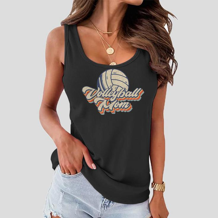 Volleyball Mom Mama Mothers Day Vintage Retro Funny Women Women Flowy Tank