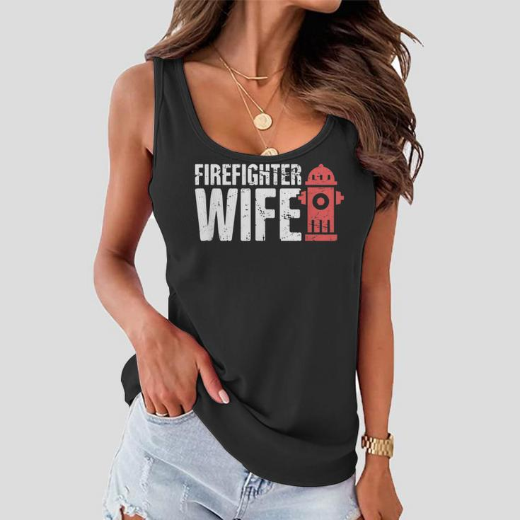 Wife - Fire Department & Fire Fighter Firefighter Women Flowy Tank