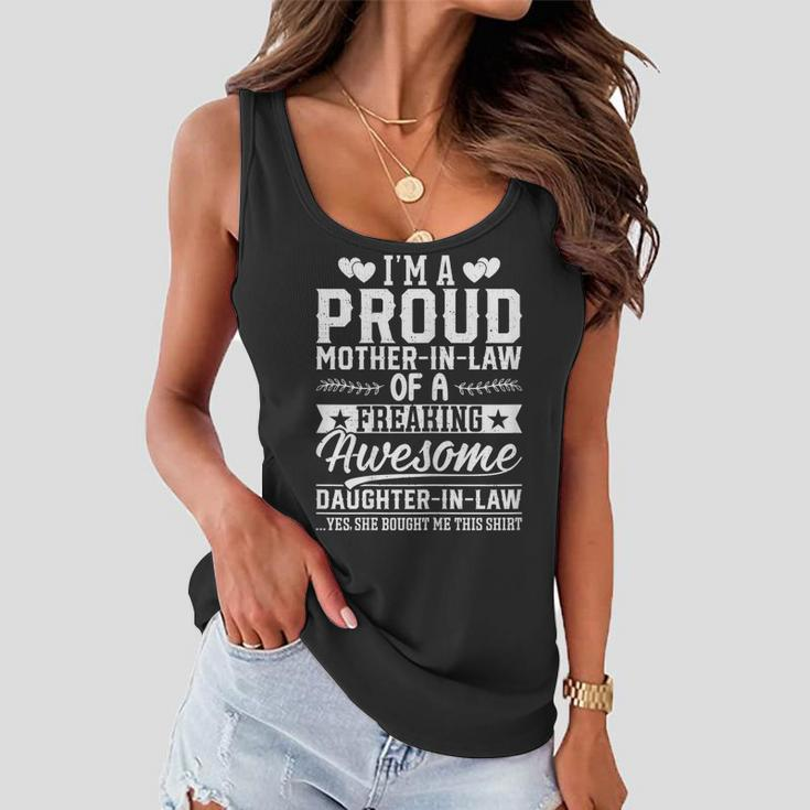 Womens Im A Proud Mother-In-Law Of An Awesome Daughter-In-Law Women Flowy Tank