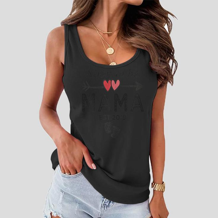 Womens Soon To Be Mama Est 2019 Mothers Day New Mommy Gift V2 Women Flowy Tank