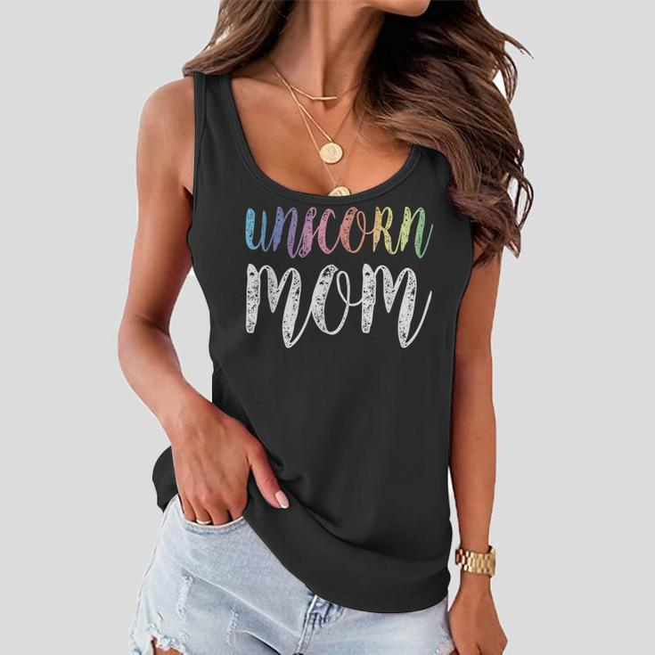 Womens Unicorn Mom Tshirt Mothers Day Women Flowy Tank