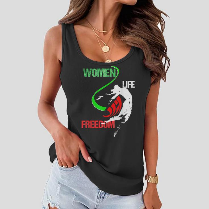 Womens Woman Life Freedom Zan Zendegi Azadi Iran Freedom Women Flowy Tank