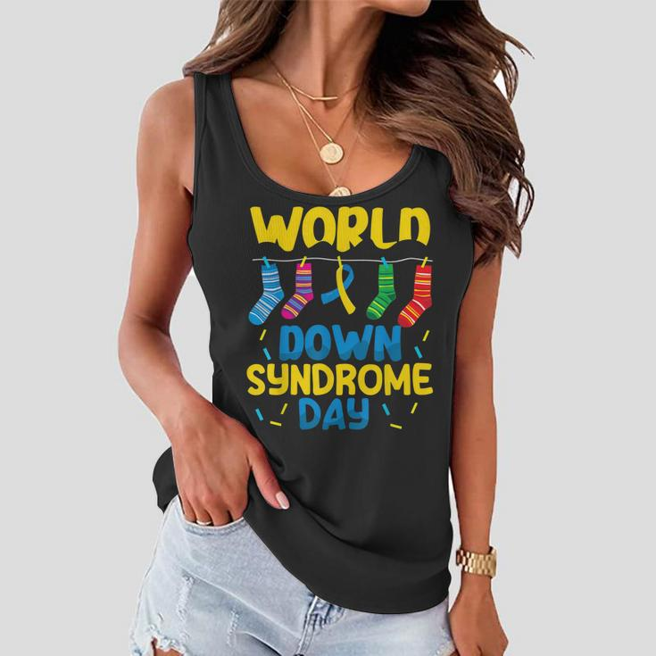 World Down Syndrome Day Awareness Socks Mens Womens Kids Women Flowy Tank