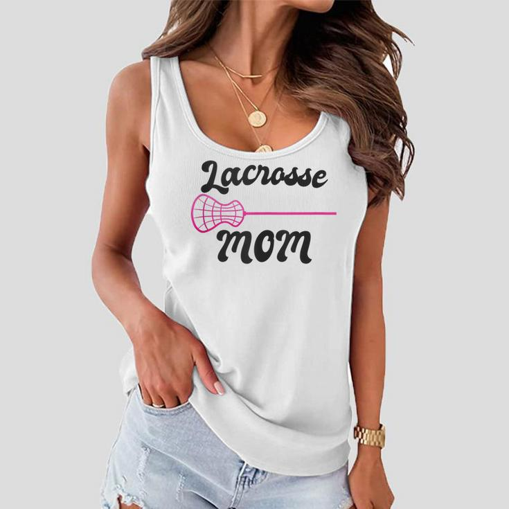 Lacrosse Stick Intercrosse Team Sport Mother Mom Women Flowy Tank