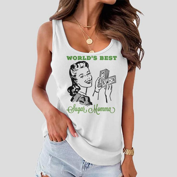 Womens Worlds Best Sugar Momma Mothers Day Adult Graphic Women Flowy Tank