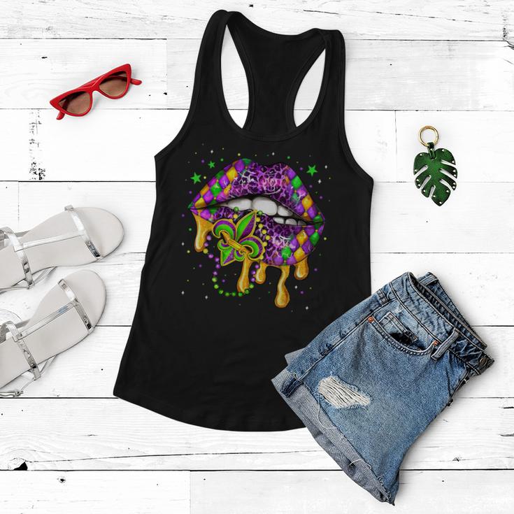 Mardi Gras  For Women Lips Queen Carnival Costume Gift  Women Flowy Tank
