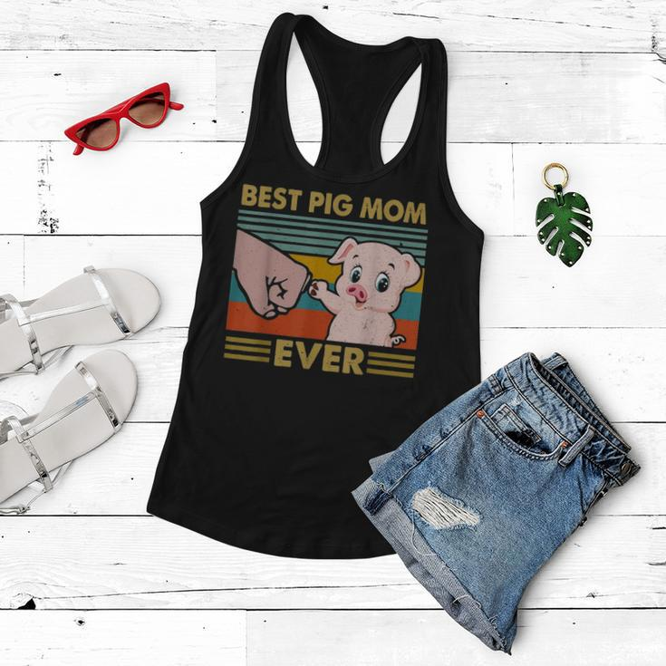 Best Pig Mom Ever Pig Friends Gift Mothers Day Women Flowy Tank