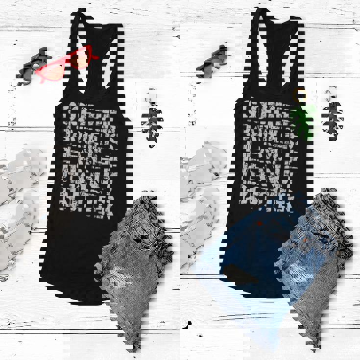 Coffee Barbells And Peanut Butter Weightlifting Women Flowy Tank