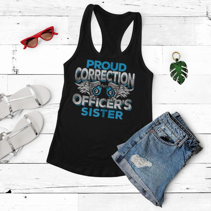 Correction Officers Sister Law Enforcement Family Gift For Womens Women Flowy Tank