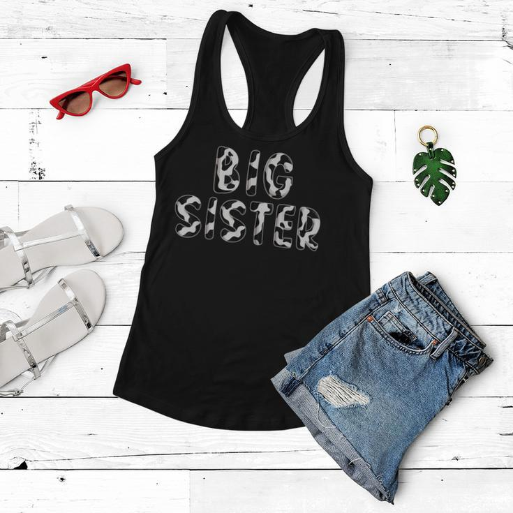 Cow Big Sister Birthday Family Matching Mothers Day Boy Girl Women Flowy Tank