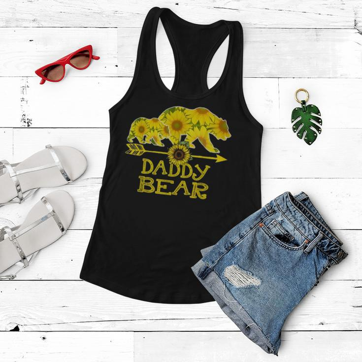Daddy Bear Bear Sunflower Mother Father Gifts Women Flowy Tank