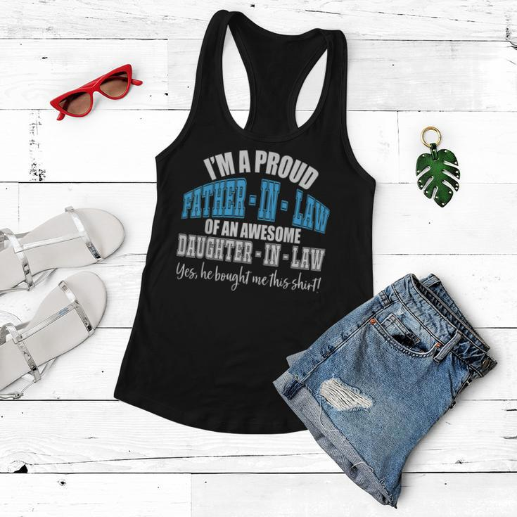 Funny Gift For Proud Fatherinlaw From Daughterinlaw Women Flowy Tank