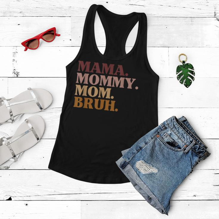 Funny Mama Mom Bruh Mothers Day Humor Vintage For Mother Women Flowy Tank