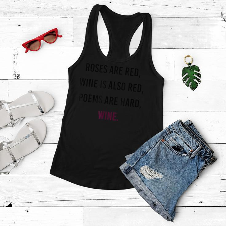 Funny Meme Valentines Day Wine Quote Drinking Women Flowy Tank
