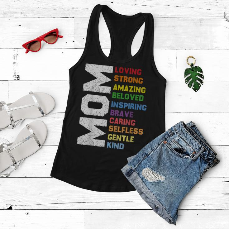 Funny Mothers Day Mom Loving Strong Amazing Mothers Day Women Flowy Tank