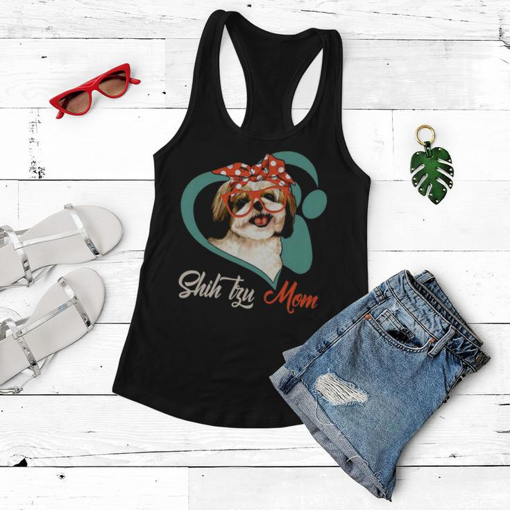Funny Shih Tzu Mom Gift For Dog Lover Mothers Day Gift Women Flowy Tank
