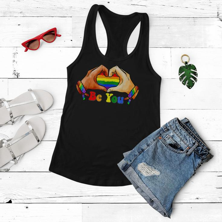 Gay Pride Clothing Lgbt Rainbow Flag Heart Unity Women Flowy Tank