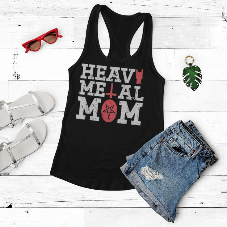Heavy Metal Mom Mothers Day Rock And Roll Concert Music Women Flowy Tank