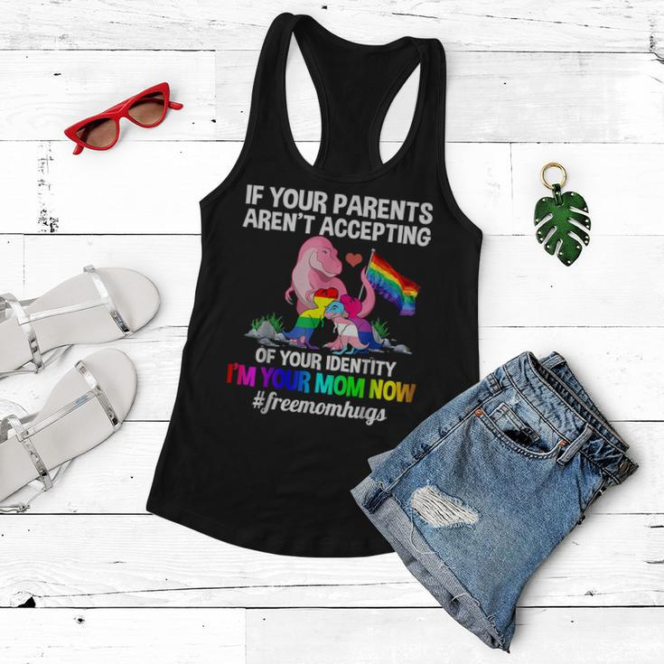 If Your Parents Arent Accepting Im Your Mom Now Lgbt Hugs Women Flowy Tank