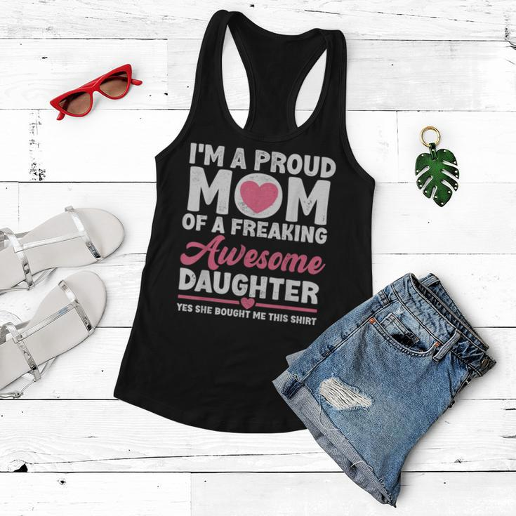 Im A Proud Mom From Daughter Funny Mothers Day Women Flowy Tank