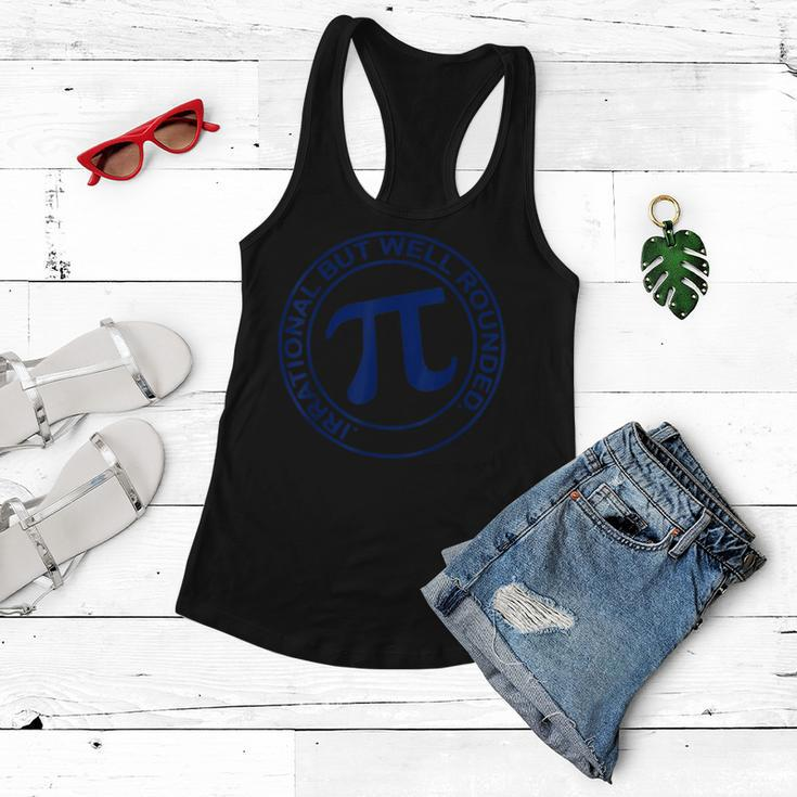 Irrational But Well Rounded Funny Pi Day Maths Teacher Women Flowy Tank