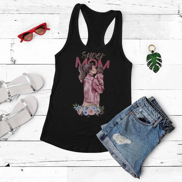 Ladies Super Mom | Great Mothers Day Gifts For Mom Women Flowy Tank
