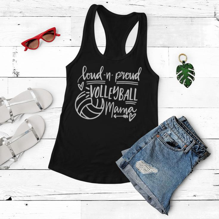 Loud And Proud Volleyball Mama Volleyball Mom Game Day Vibes Women Flowy Tank