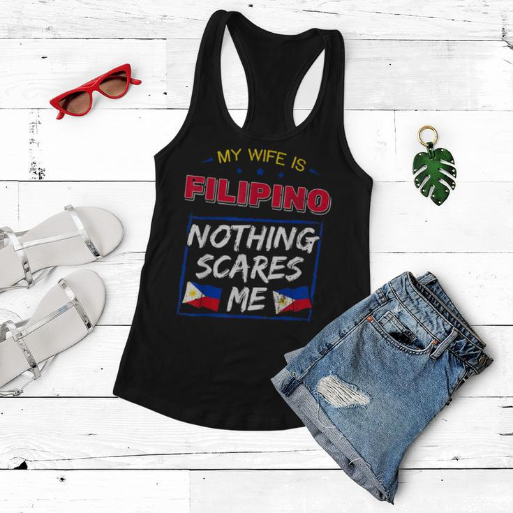 My Wife Is Filipino Republic Of The Philippines Roots Flag Women Flowy Tank