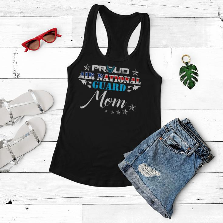 Proud Air National Guard Mom Air Force Veteran Day Gift For Womens Women Flowy Tank