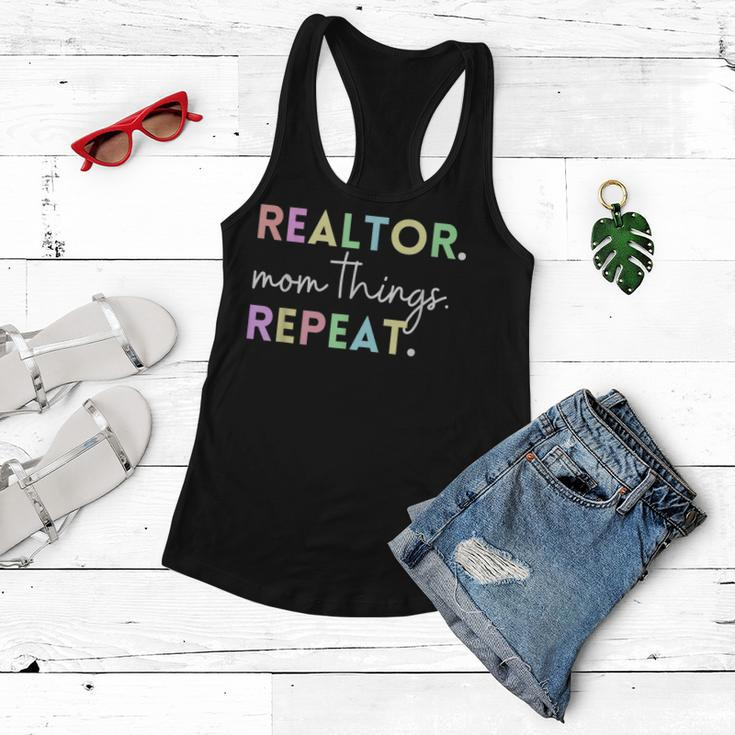 Realtor Mom Things Repeat For Mothers Selling Real Estate Women Flowy Tank
