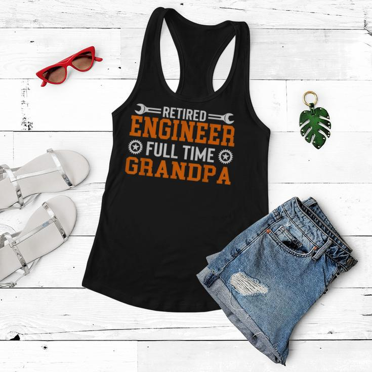 Retired Engineer Full Time Grandpa For Mens Women Flowy Tank