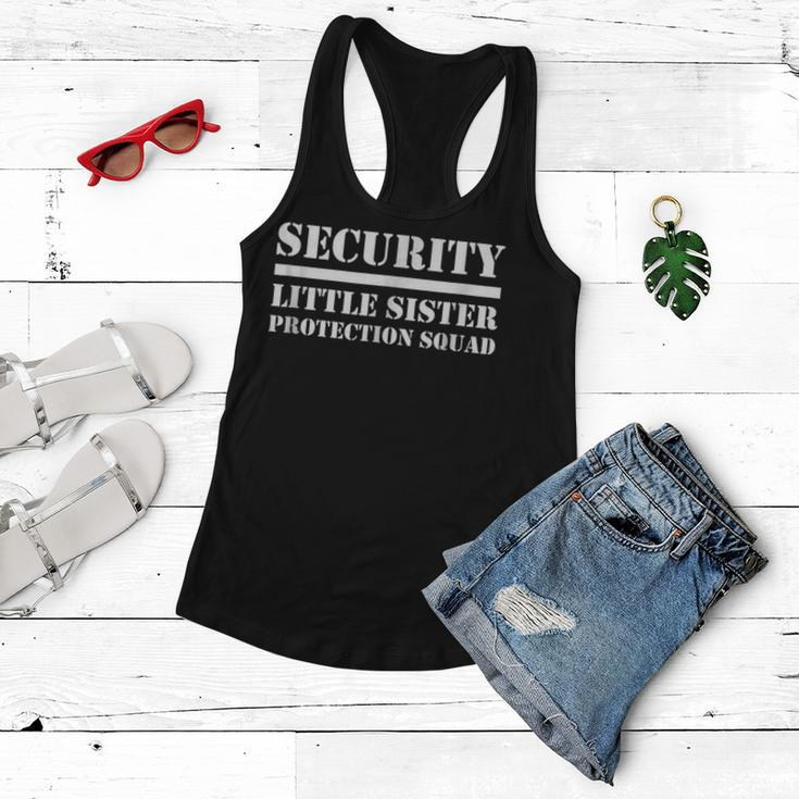 Security Little Sister Protection Funny Little Sis Women Flowy Tank