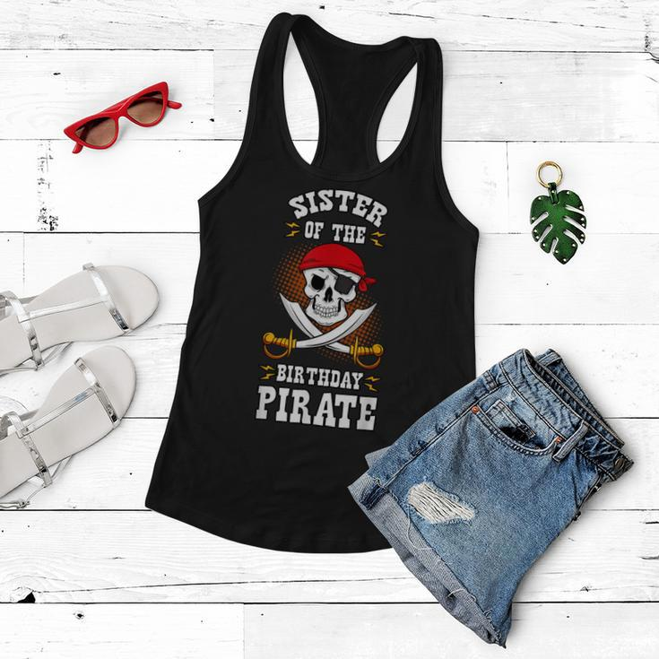 Sister Of The Birthday Pirate Themed Matching Bday Party Women Flowy Tank