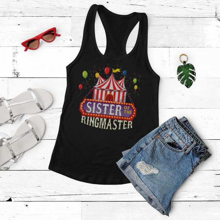 Sister Of The Birthday Ringmaster Kids Circus Party Bday Women Flowy Tank