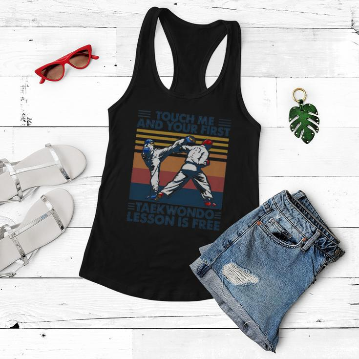 Touch Me And Your First Taekwondo Lesson Is Free V2 Women Flowy Tank