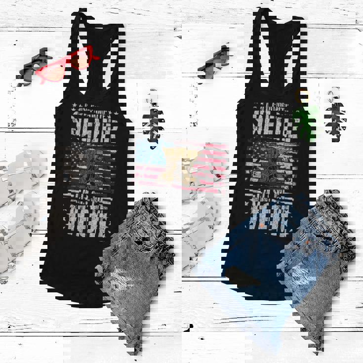 Veteran Mom Soldier Military Mothers Day Gift Women Flowy Tank