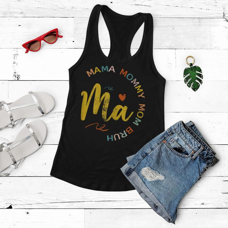 Womens Funny Mothers Day Ma Mama Mommy Mom Bruh Women Flowy Tank