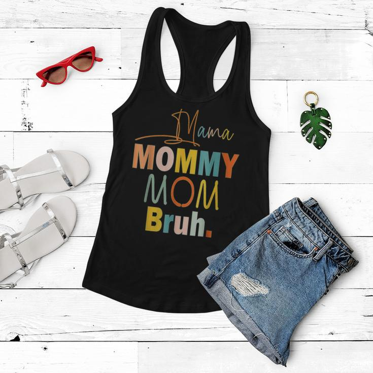 Womens Mama Mommy Mom Bruh Mommy And Me Funny Boy Mom Life Women Flowy Tank
