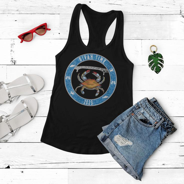 Womens Rivah Time 2023 With Blue Crab Women Flowy Tank