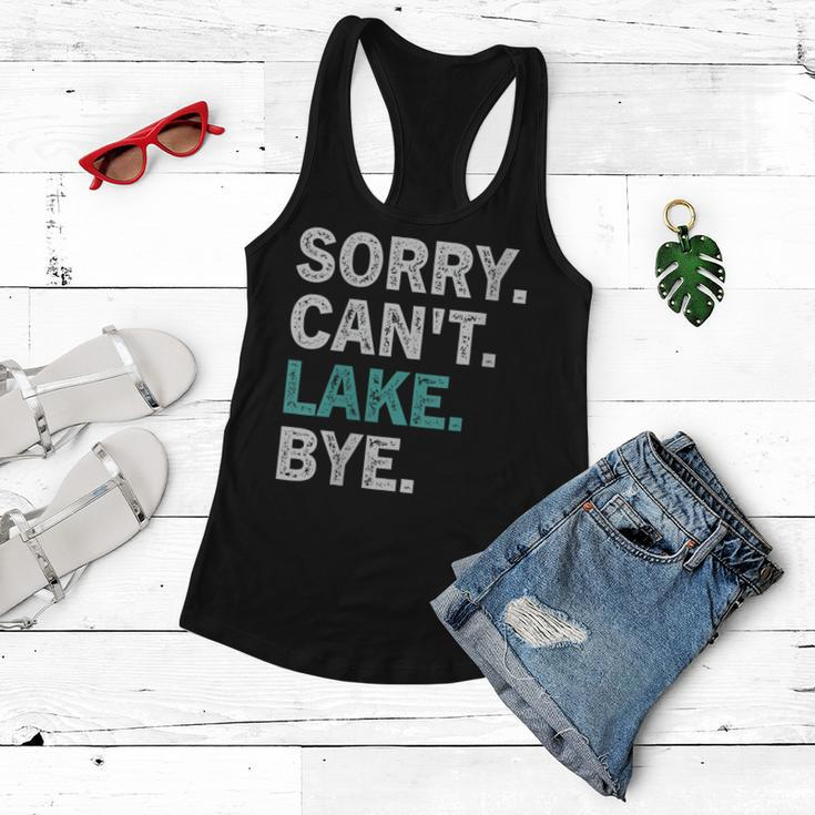 Womens Sorry Cant Lake Bye - Funny Lake Women Flowy Tank