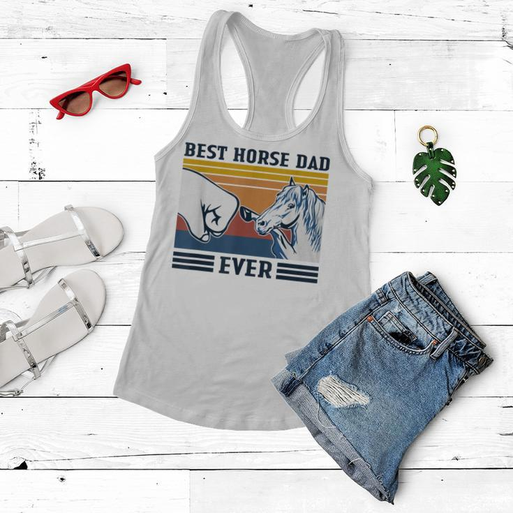 Best Horse Dad Ever Funny Horse Lover Vintage Fathers Day Women Flowy Tank