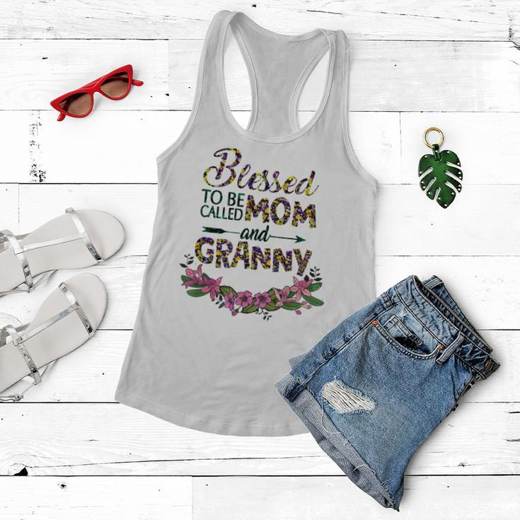 Blessed To Be Called Mom And Granny Mother’S Day 2023 Nana Women Flowy Tank