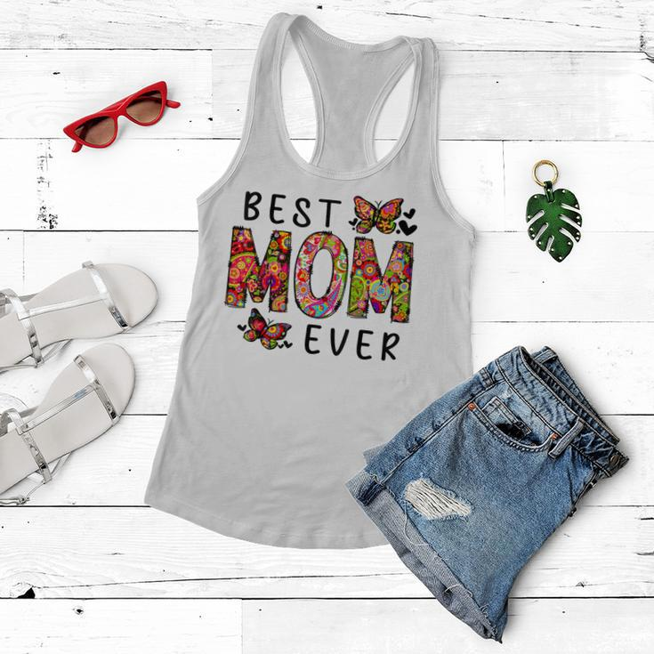 Floral Mothers Day Best Mom Ever From Daughter Son Kid Women Flowy Tank