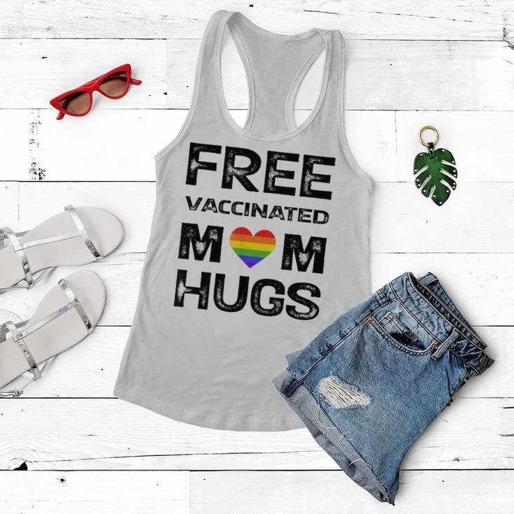Gay Pride Lesbian Free Vaccinated Mom Hugs Lgbt Women Flowy Tank