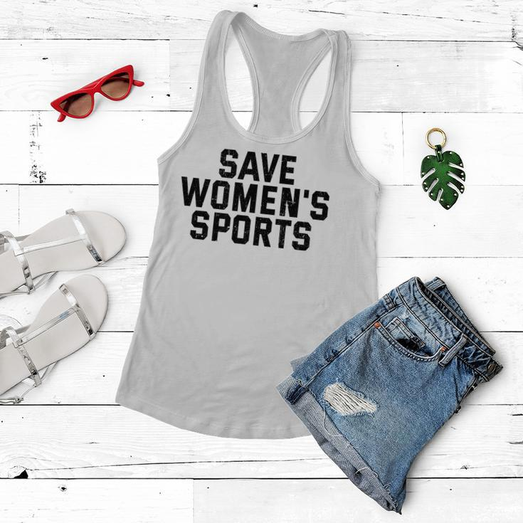 Save Womens Sports Support Womens Athletics Vintage Retro Women Flowy Tank