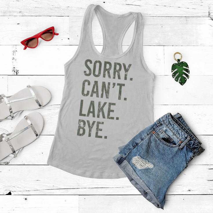 Sorry I Cant Lake Bye Funny Sarcastic Women Flowy Tank